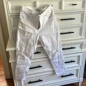 Abercrombie NWT white stretch super skinny jeans sz 32/14